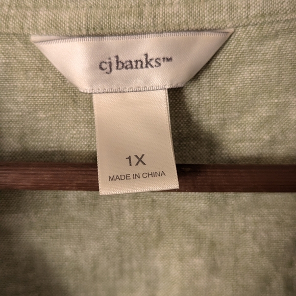 CJ Banks Linen Blouse - Picture 3 of 4